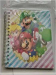 SuperMario Inspired Printed Spiral Notebook