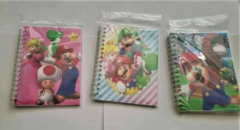 SuperMario Inspired Printed Spiral Notebook